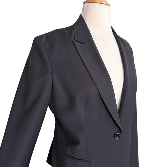 AUSTIN REED Wool-Blend Black Blazer British Tailoring Careerwear UK 40 US 10 - Picture 5 of 13